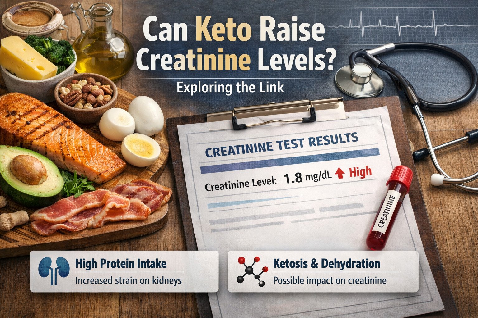 Can ke​to ra⁠ise creatini⁠ne levels