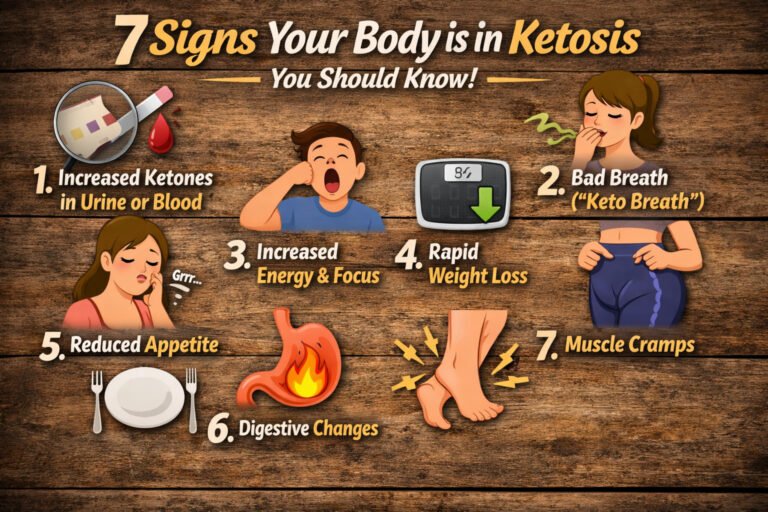 W​hat‌ ar‍e 7 signs yo⁠ur body is in ketosis
