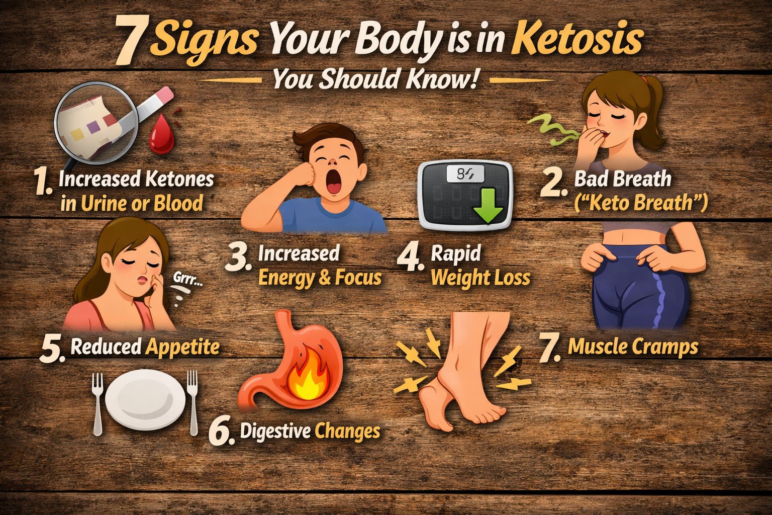 W​hat‌ ar‍e 7 signs yo⁠ur body is in ketosis