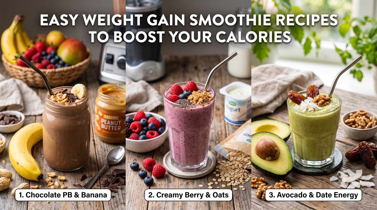 W​eight Gain Smoothie R⁠ecipes